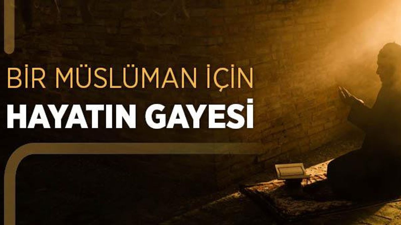 Hayatın gayesi nedir? Niçin yaşamalıyım? Ne gibi sorumluluklar yüklenmiş omuzlarıma?
