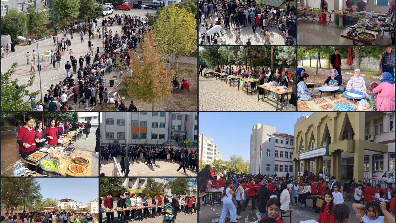 Diyarbakırlı öğrenciler Gazzeli çocuklar için tek yürek oldu