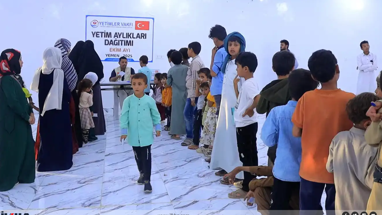 Yetimler Vakfı, Yemenli çocuklara ekim ayı yardımlarını ulaştırdı.