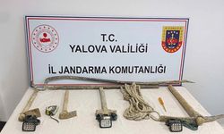 Yalova'da Kaçak Kazı Yapan 4 Şüpheli Yakalandı