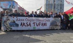 HÜDA PAR Esenler Dörtyol'da Gazze'ye Destek İçin Basın Açıklaması Düzenledi