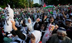 Endonezya'da Gazze'ye destek gösterileri