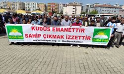 Kızıltepe’de Dünya Kudüs Günü basın açıklaması düzenlendi