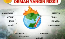 OGM'den Orman Yangını Uyarısı: 12 İl İçin Yüksek Risk