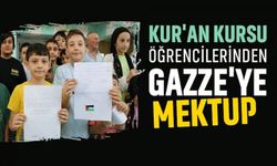 Kur'an Kursu Öğrencileri Gazze'deki Çocuklar İçin Mektup Yazdı.