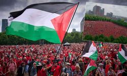 Hollanda'da 100 bin kişi israile karşı meydanlarda