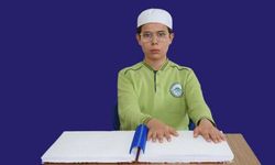 Depremzede Yusuf, 15 Ayda Braille Alfabesiyle Hafız Oldu