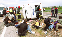 Konya'da Yolcu Otobüsü Kazası: 13 Yaralı