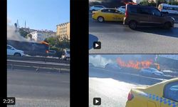 İstanbul E-5'te Korkutan Olay: İncirli Durağında Metrobüs Alev Alev Yandı!