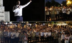 Gaziantep'te "Gazze ölüyor, seccadeni al gel"  temalı Gazze'ye destek etkinliği