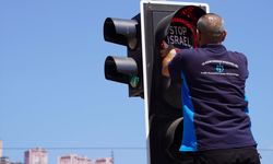 Kocaeli’den Trafik Işıklarıyla Gazze Mesajı