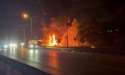 Samsun’da Kimyasal Yüklü Tır 8 Kilometre Boyunca Yandı