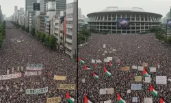 Tokyo’da On Binler Gazze İçin Yürüdü