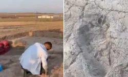 Tell Kurdu Höyük’te 7 bin yıllık ayak izi bulundu.