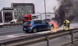 E-5’te Sabah Yangın Paniği, İtfaiye Hızla Müdahale Etti