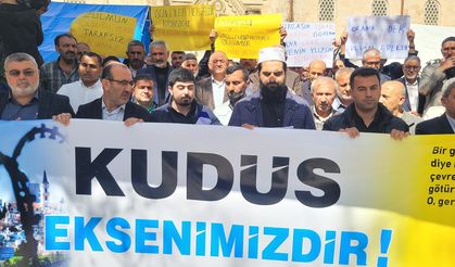 ‘Dünya Kudüs Günü’ münasebetiyle Silvan'da basın açıklaması