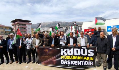 Kahramanmaraş'ta "Dünya Kudüs Günü" dolaysısıyla basın açıklaması düzenlendi