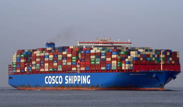 Çin Devi COSCO, işgal rejimi Limanlarına Sevkiyatı Durdurdu