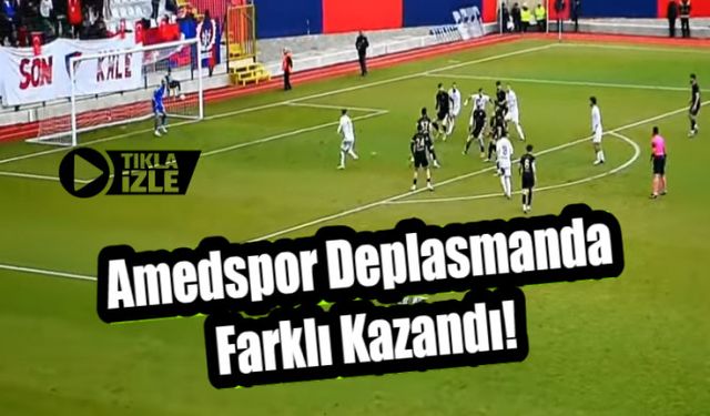 Amedspor, Deplasmanda Düzcespor'u 3-0 Yenerek Üçüncülüğü Pekiştirdi!