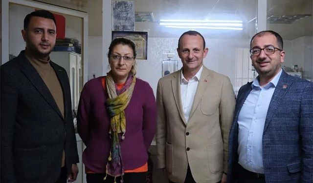 CHP Çiftlikköy Başkan Adayı Yele, Demokrat Parti Yalova İl Başkanı Görener'i ziyaret etti