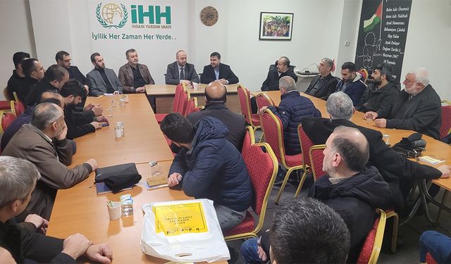 HÜDA PAR Esenler Belediye Başkan Adayı Süphan Çelik, İHH Şubesini Ziyaret Etti