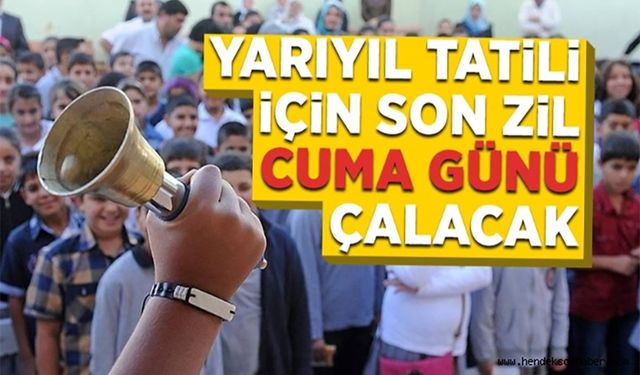 Yarıyıl tatili cuma günü başlıyor