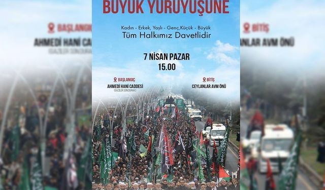 Yarın Peygamber Sevdalıları, Diyarbakır'da Aksa Tufanı'na destek yürüyüşü düzenleyecek