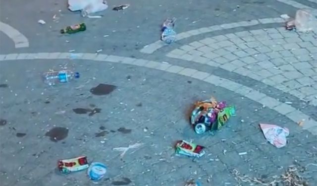 Armutlu’da Maçın Ardından Kalan Çöp Yığını Vatandaşlardan Tepki Topladı