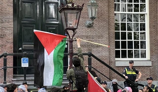 Amsterdam Üniversitesi'nde Filistin İçin Protesto: İşgalci Kurumlarla İlişkiler Kesilsin