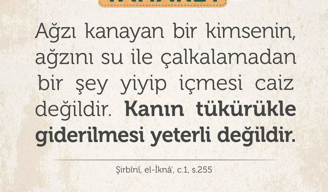 Ağzı Kanayan Kişi Ne Zaman Yiyip İçebilir? İşte Fıkhî Ölçü