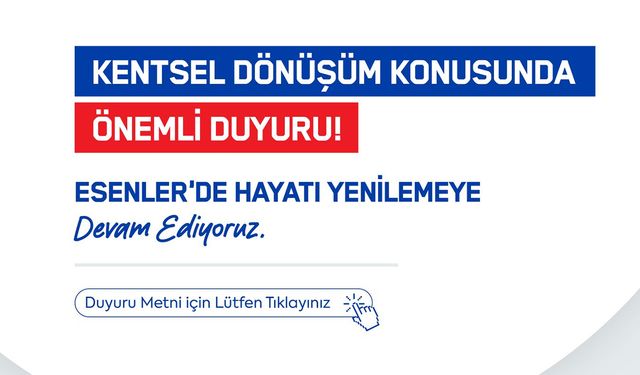 Esenler'de Kentsel Dönüşümde Yeni Dönem: Çatı Katı İzni ve Mülkiyet Düzenlemesi Meclisten Geçti