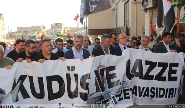 Mardin’de binler yürüdü! Mardin’de Gazze İçin “Küresel Vicdan Yürüyüşü” Düzenlendi