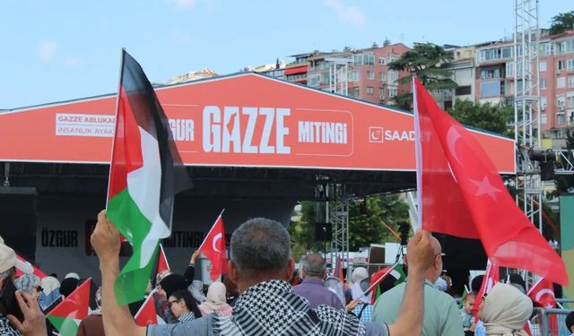 Üsküdar’da "Özgür Gazze Mitingi"ne büyük destek