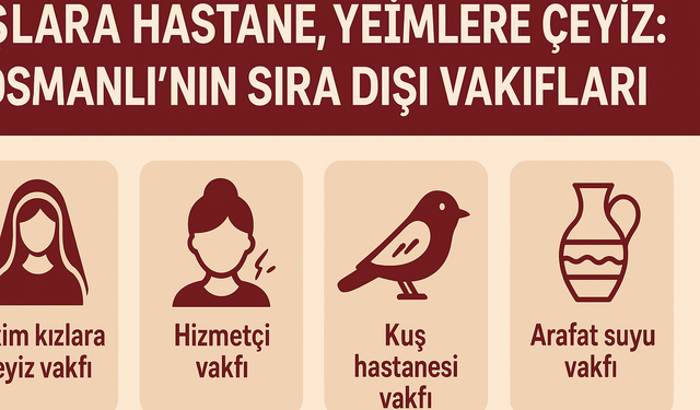 Kuşlara Hastane, Yetimlere Çeyiz: Osmanlı’nın Sıra Dışı Vakıfları