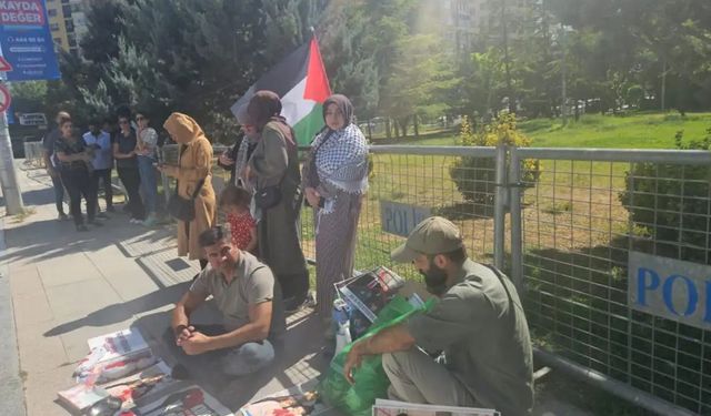 Türkiye’den Gazze’ye Dayanışma Nöbeti: ABD Büyükelçiliği Önünde Süresiz Eylem