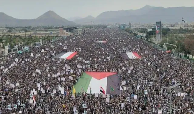 Yemen halkından Gazze’ye destek yürüyüşü