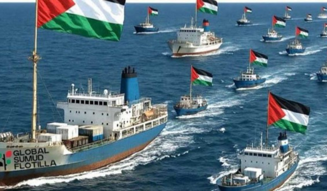 Küresel Sumud Filosu Gazze’ye 90 Mil Uzaklıkta