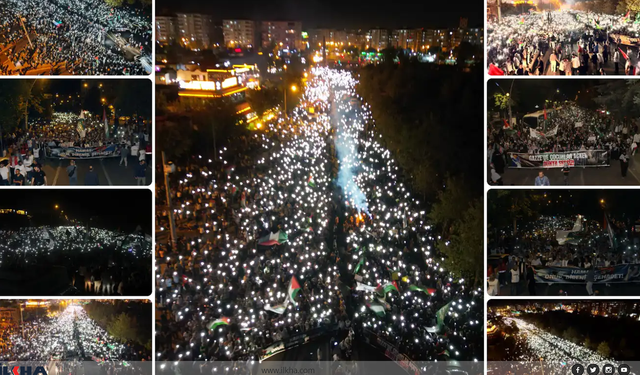 Diyarbakır’da On Binler “Gazze Direnişi” İçin Tek Yürek Oldu