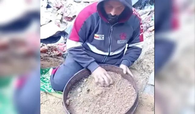 Gazze’de Tarif Edilemeyen Acı: Enkazda Eşinin Kemiklerini Elek ile Aradı