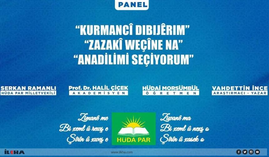 HÜDA PAR, Diyarbakır'da "Kürtçeyi Seçiyorum" Programı Düzenliyor