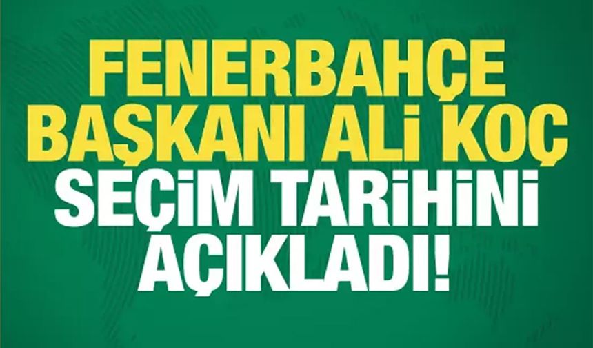 SON DAKİKA | Ali Koç: Eylülde Olağanüstü Seçimli Genel Kurul Kararı Aldık