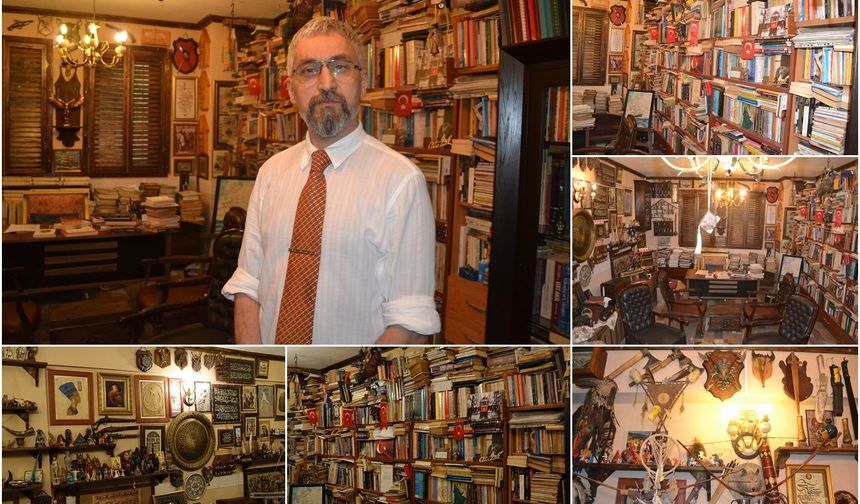 30 yıllık tarihçi, 10 bin kitapla kentin hafızasını koruyor