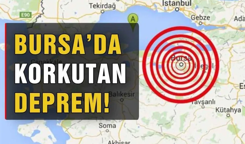 Bursa Gemlik’te 4.4 Büyüklüğünde Deprem! Şahin­yurdu Merkezli Sarsıntı Korkuttu