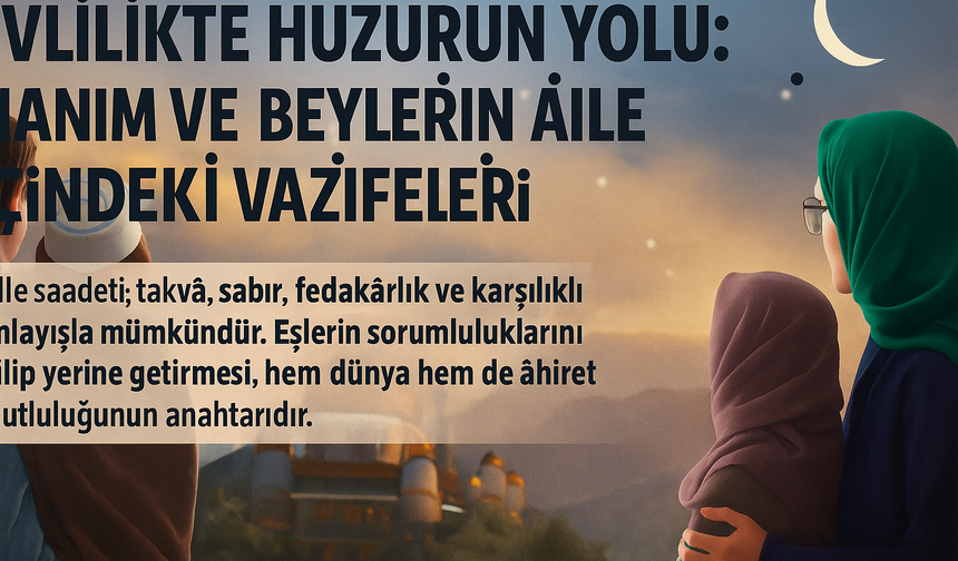 Evlilikte Huzurun Yolu: Hanım ve Beylerin Aile İçindeki Vazifeleri