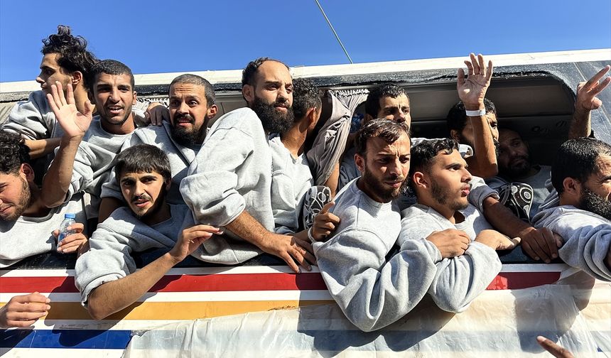 Serbest bırakılan Filistinliler Gazze’ye ulaştı