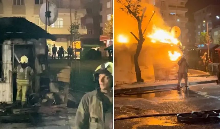 Bağcılar'da gecekondu yangını: anne ve dört çocuğu hastaneye kaldırıldı